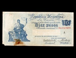 Argentina 10 Pesos Castex Bot#1623