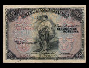 España 50 Pesetas 1906 P#58