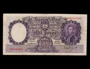 1000 Pesos 1952 Bot#2133