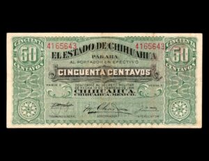 Mexico Chihuahua 50 Centavos 1914 P#S528