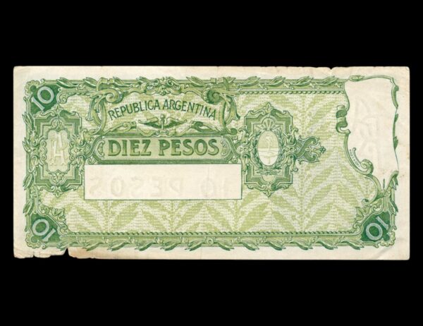 Argentina 10 Pesos Castex Bot#1626 - Imagen 2