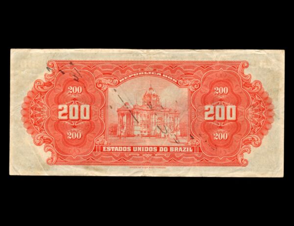Brasil 200 Mil Reis 1919 - Imagen 2