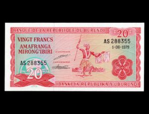 Burundi 20 Franc 1979 P#27