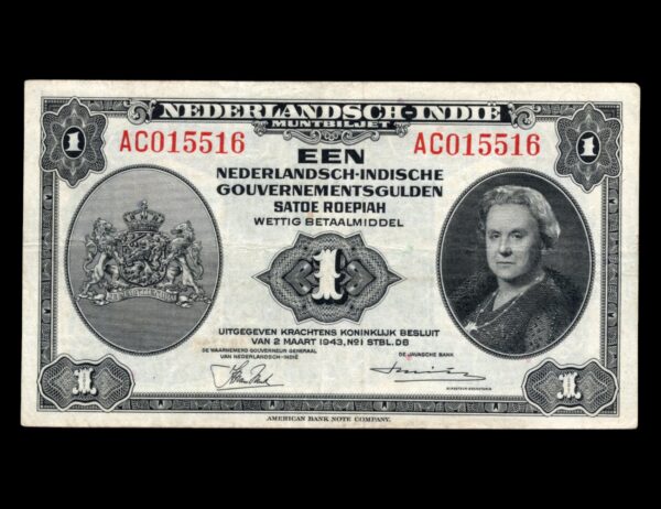 Indias Neerlandesas 1 Gulden 1943 P#111
