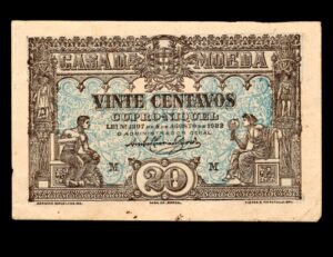 Portugal 20 Centavos 1922 P#100