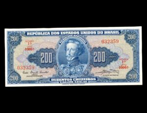 Brasil 200 Cruzeiros 1961 P#171a