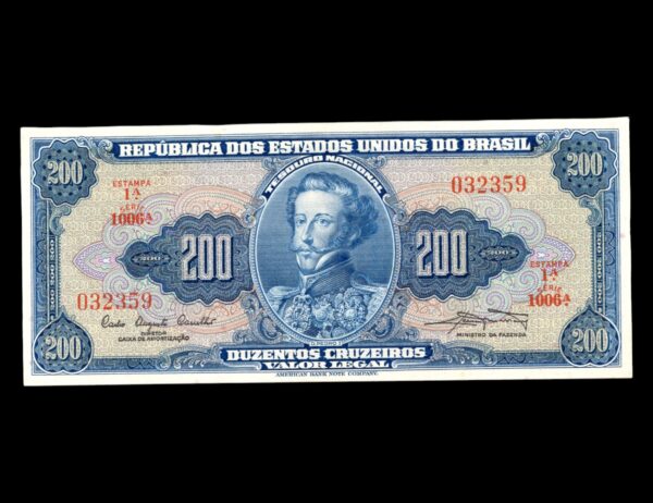 Brasil 200 Cruzeiros 1961 P#171a