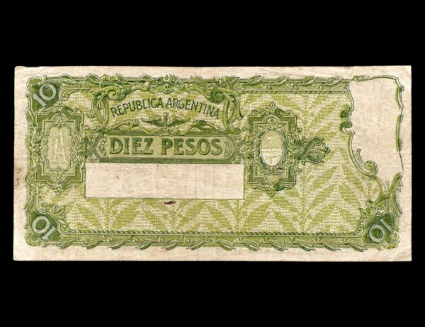 Argentina 10 Pesos Caja de Conversion 1923 Bot#1621 - Imagen 2