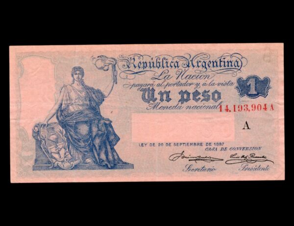 1 Peso 1909 Bot#1532