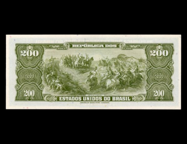Brasil 200 Cruzeiros 1961 P#171a - Imagen 2