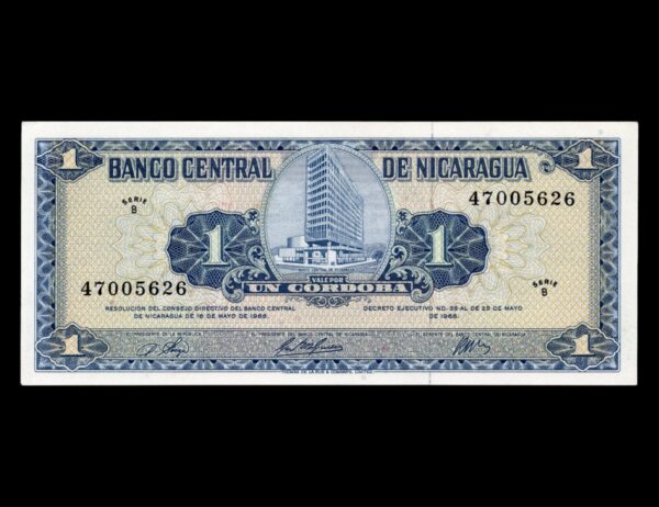 Nicaragua 1 Cordoba 1968 P#115a