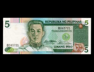 Filipinas 5 Piso 1985 P#168a