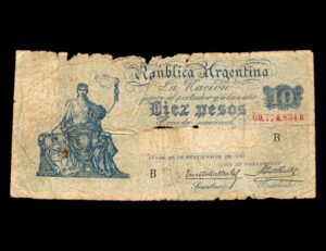 Argentina 10 Pesos Caja de Conversion Bot#1627