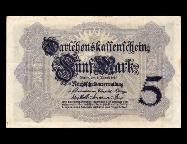 Darlehnskassenschein 5 mark