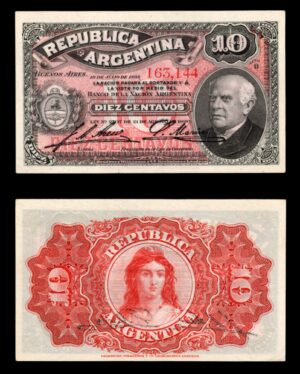 Argentina 10 centavos 1895