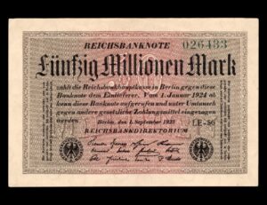 50 000 000 Mark Reichsbanknote