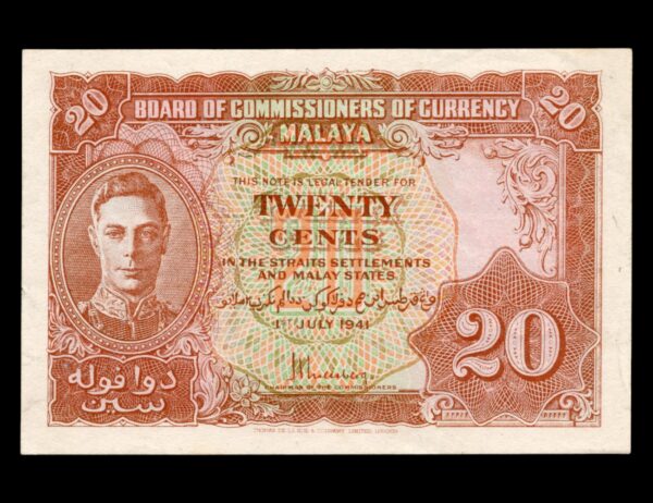 Malasia 20 Cents P#9