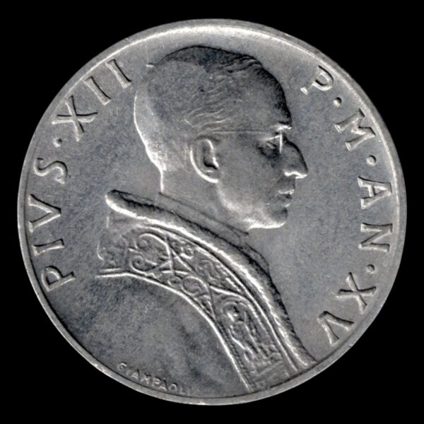 Vaticano 5 Liras 1953 - Imagen 2