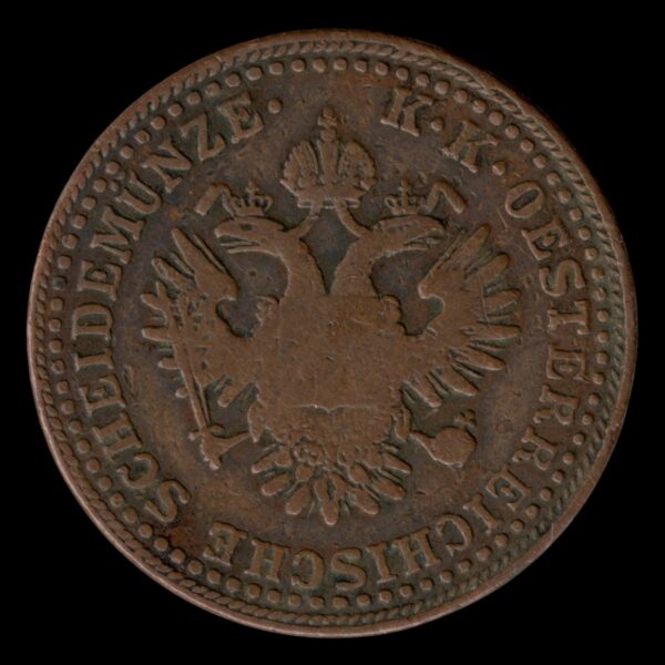 Austria 2 Kreuzer 1851 - Imagen 2