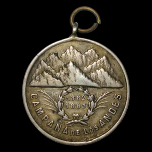Argentina Medalla Campaña de Los Andes 1883