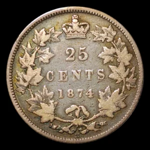 Canada 25 Centavos 1874