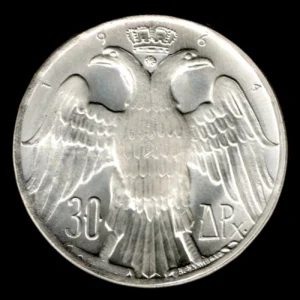 Grecia 30 Dracmas 1964