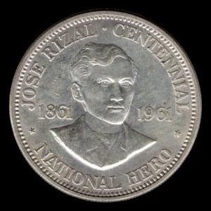 Filipinas 1 Peso 1961 Jose Rizal