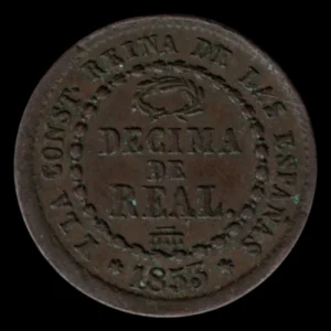 España 1/10 Real 1853
