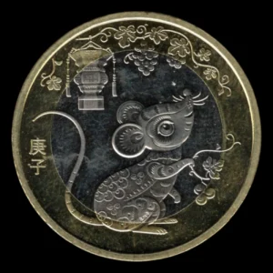 China 10 Yuan 2020 Año de la Rata