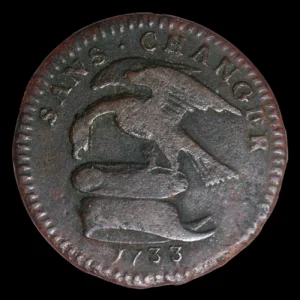 Isla de Man 1/2 Penny 1733