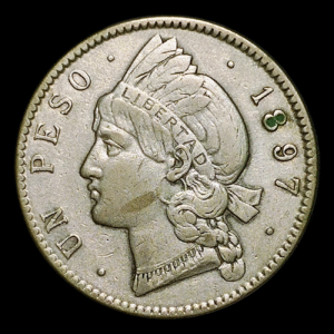 Republica Dominicana 1 Peso 1897