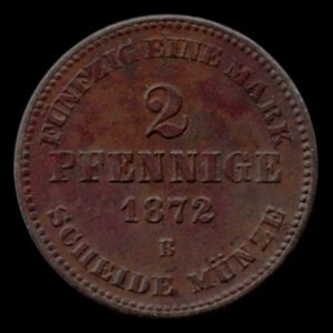 Alemania 2 Pfennig 1872 Mecklenburg-Schwerin