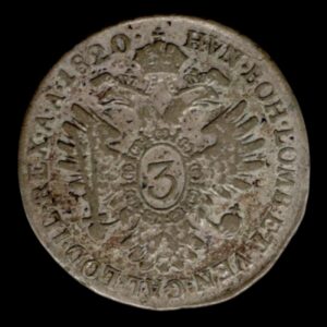Austria 3 Kreuzer 1820 B