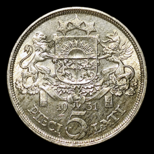 Letonia 5 Lati 1931