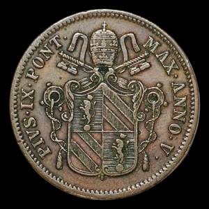 Vaticano 1 Baiocco 1850