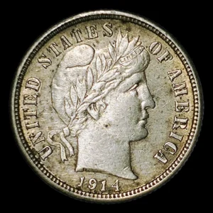 Estados Unidos Barber Dime 1914
