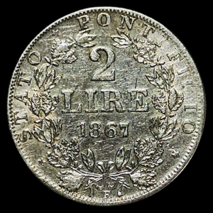 Vaticano 2 Liras 1867