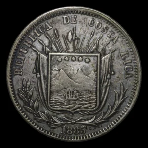 Costa Rica 50 Centavos 1885 CB