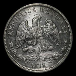 Mexico 50 Centavos 1871 Guanajuato