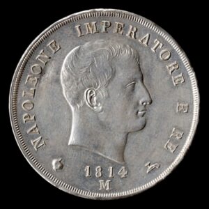 Reino de Napoleón 5 Liras 1814M