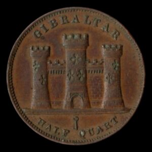 Gibraltar Half Quart 1842
