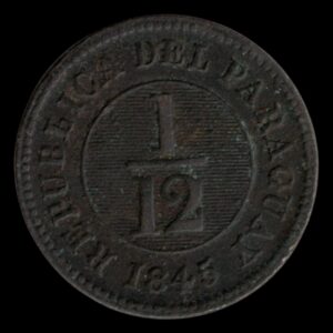 Paraguay 1/12 Real 1845